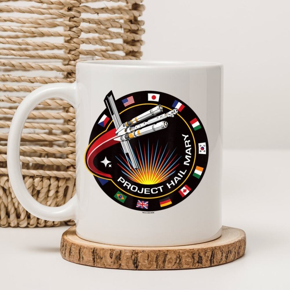 Project Hail Mary 15 oz Coffee Mug Rocky Amaze Andy Weir White Mug PHM 9